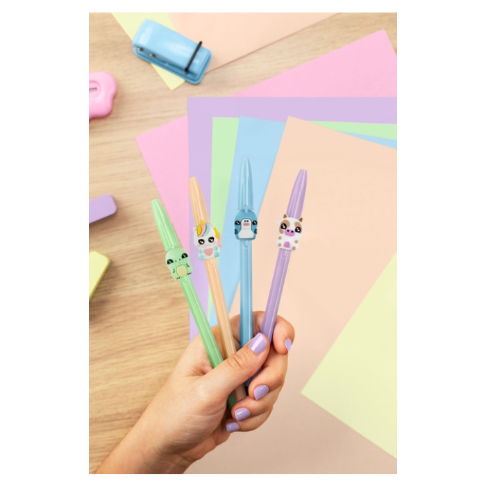 Balpen Bic Cristal dierenfiguren assorti