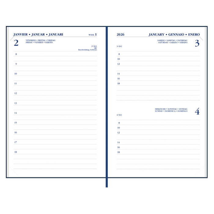 Agenda 2027 Ryam Memoplan 1 Mundior 1dag/1pagina zwart