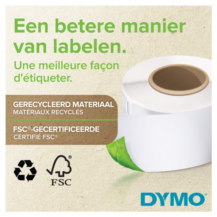 Etiket Dymo LabelWriter multifunctioneel 19x51mm 24 rollen á 500 stuks wit