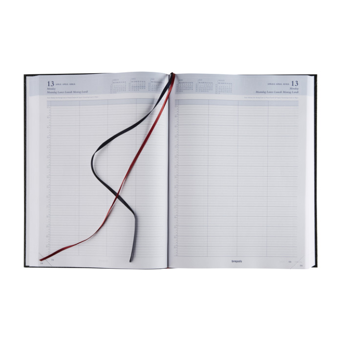 Agenda 2027 Brepols Bremax Santex A4 1dag/2pag 8 kolommen bordeaux