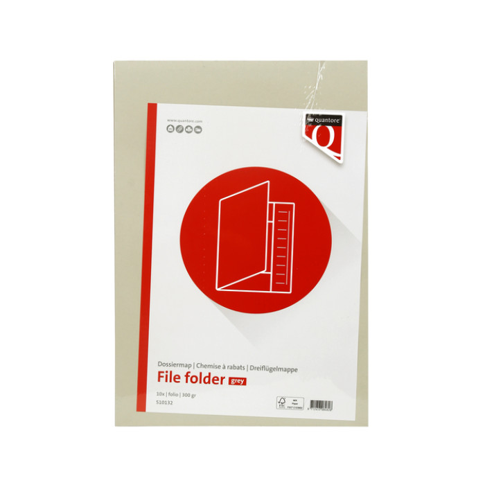 Dossiermap Quantore folio 320gr grijs