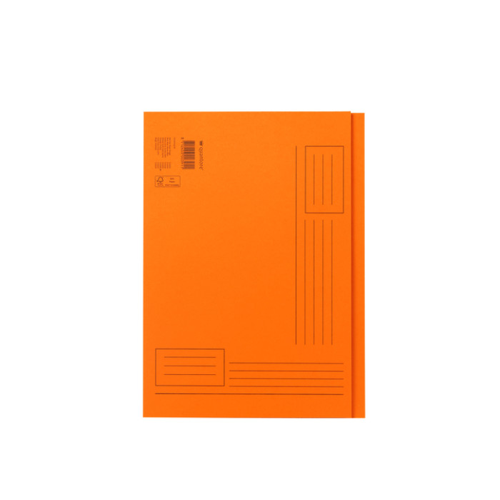 Vouwmap Quantore A4 ongelijke zijde 320gr oranje
