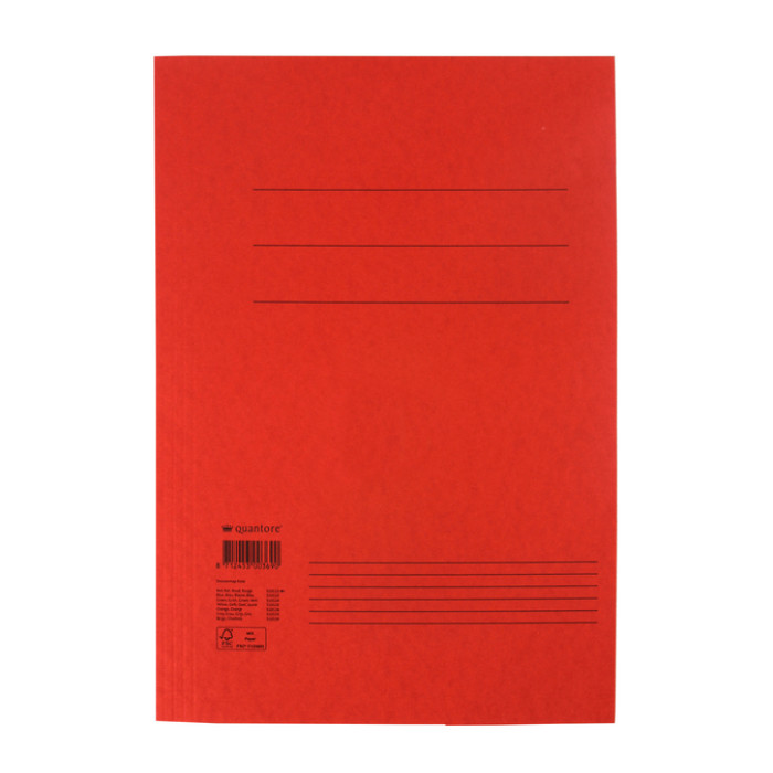 Dossiermap Quantore folio 320gr rood