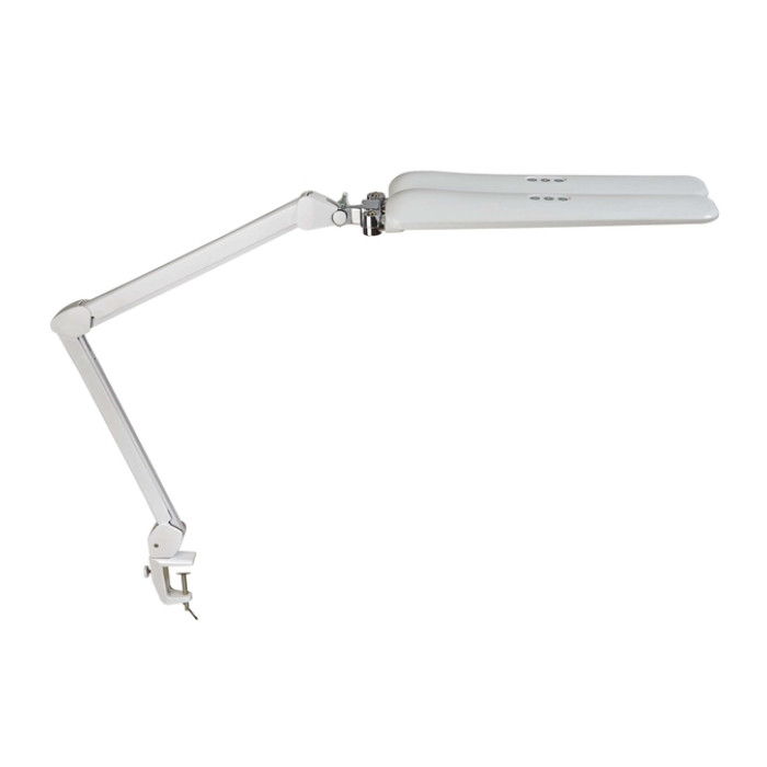 Werkpleklamp MAUL Craft duo LED tafelklem dimbaar wit