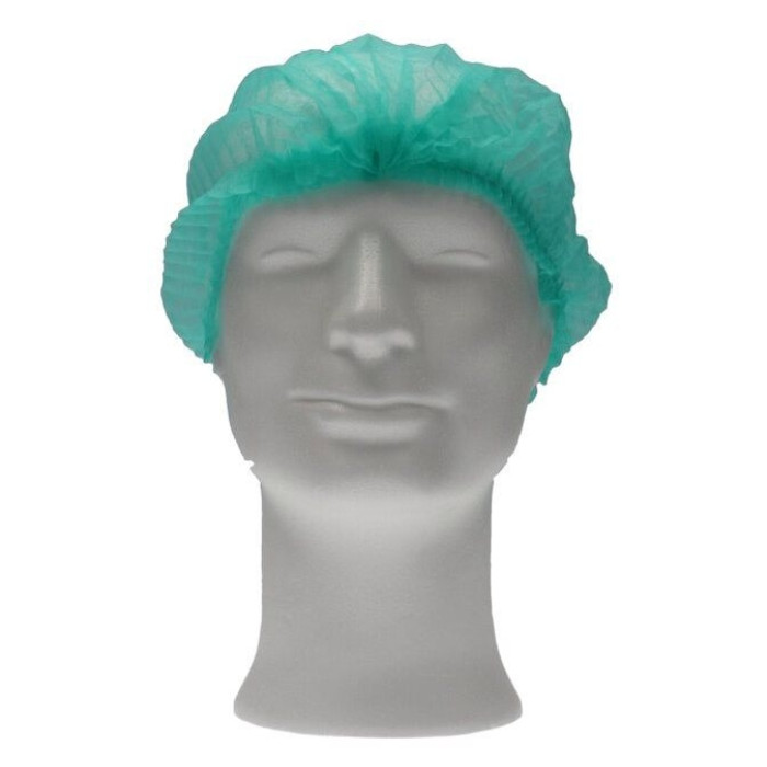 Haarnet CMT clip non-woven L 53cm PP groen 100 stuks