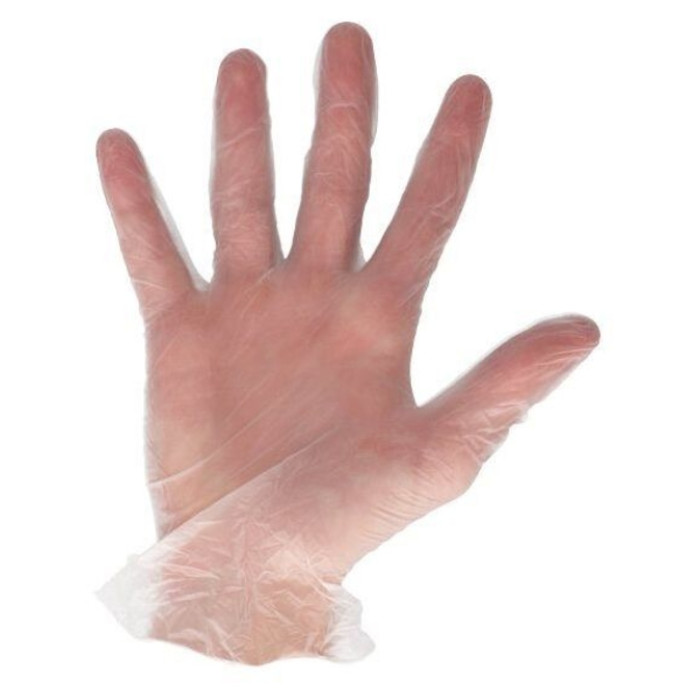 Handschoen CMT S vinyl poedervrij wit 100 stuks