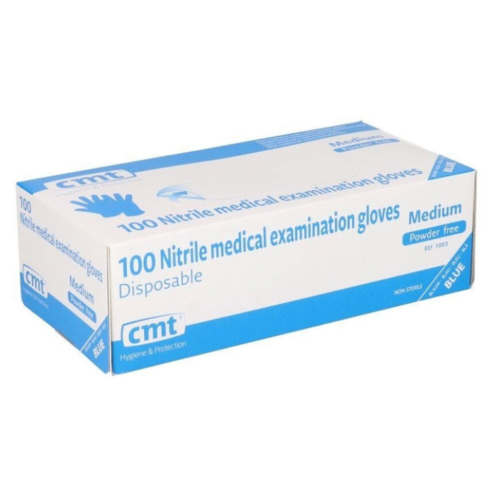 Handschoen CMT M soft nitril blauw 100 stuks