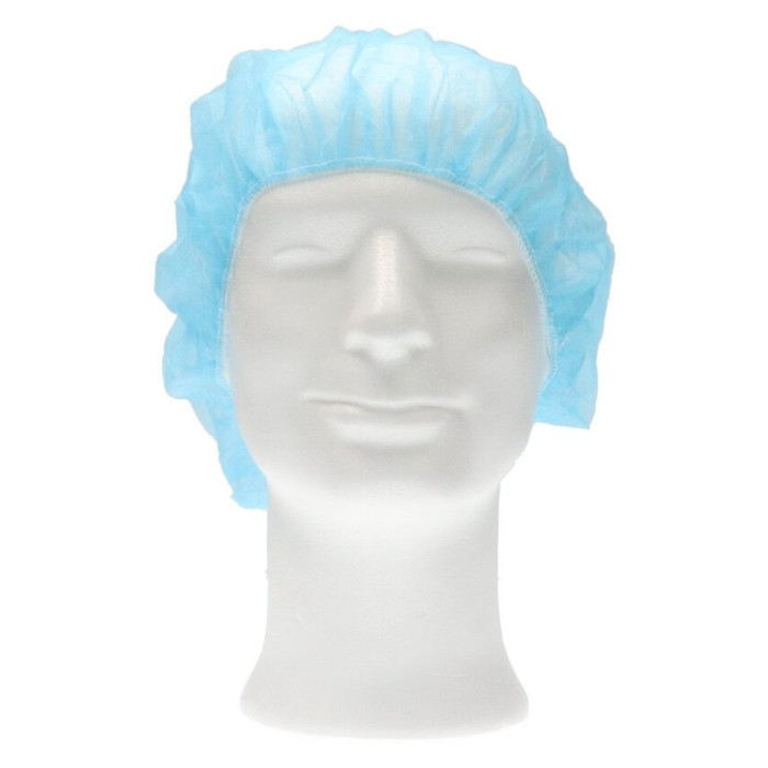 Haarnet CMT bouffant non-woven XL 58cm PP blauw 100 stuks