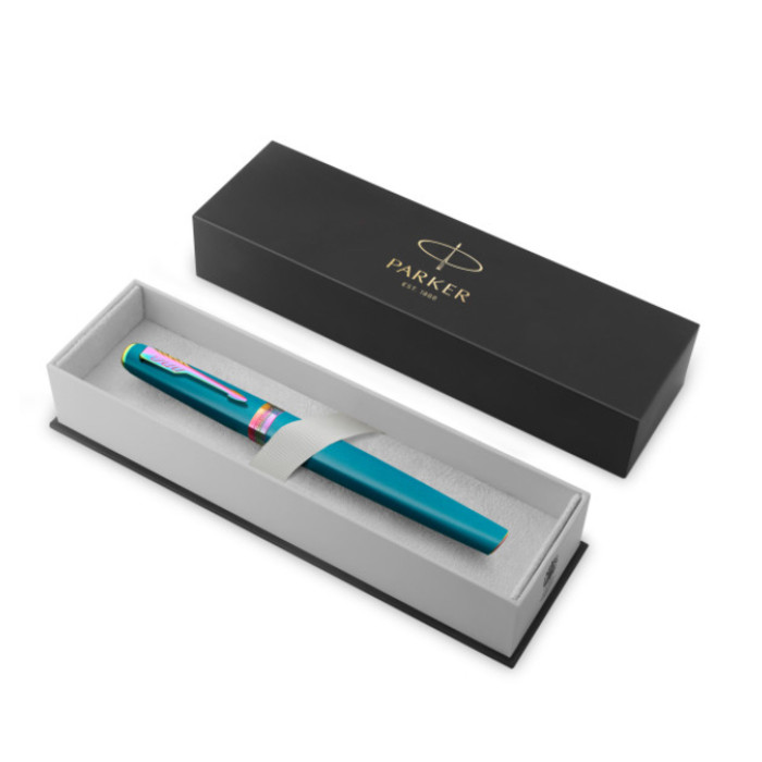 Rollerpen Parker Meridian teal RBT fijn