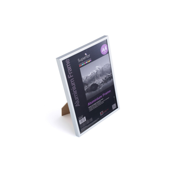 Fotolijst Seco A4 zilverkleurig geborsteld aluminium