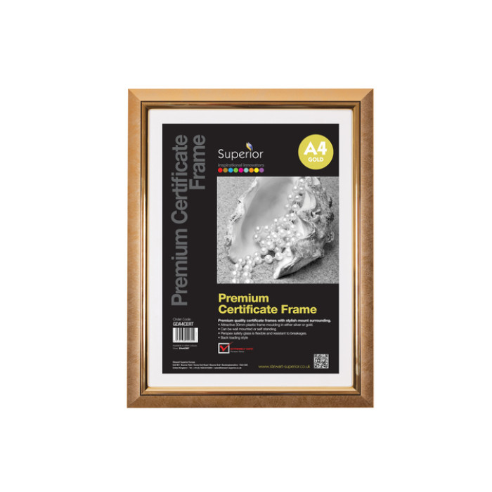 Fotolijst Seco A4 goud plexiglas