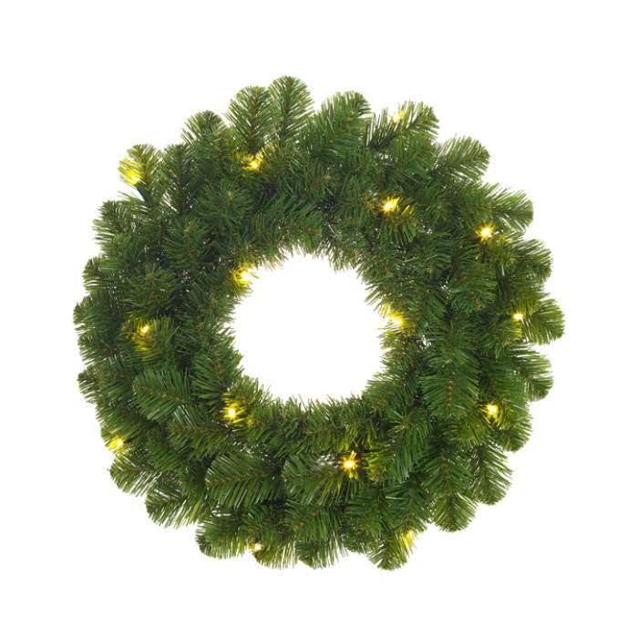 Kerstkrans Norton met Ledverlichting  60cm