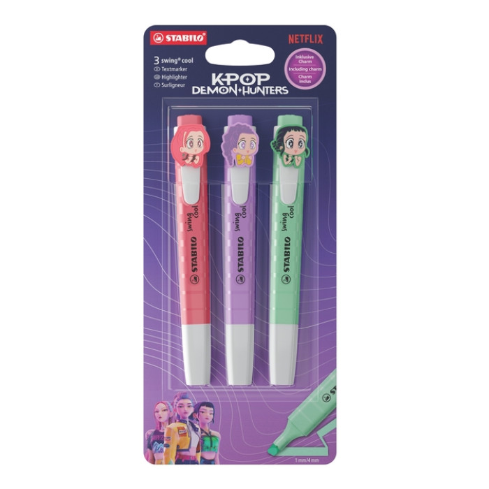 Markeerstift STABILO Swing cool K-Pop Demon Hunters BL V1 3st