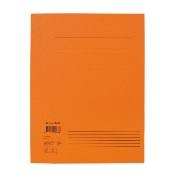 Dossiermap Quantore A4 320gr oranje