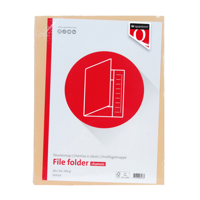 Dossiermap Quantore A4 320gr chamois