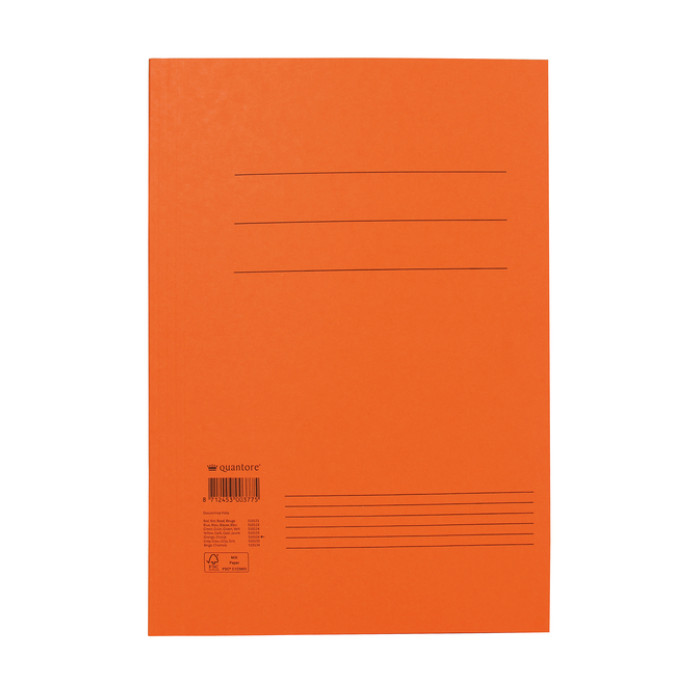 Dossiermap Quantore folio 320gr oranje