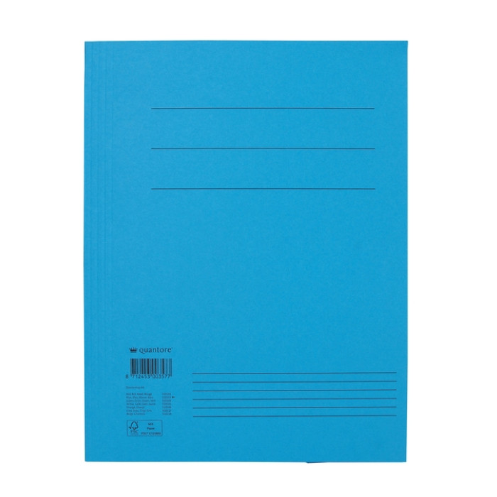 Dossiermap Quantore A4 320gr blauw
