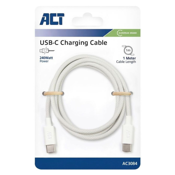 Kabel ACT 2.0 USB-C 240W 1 meter wit