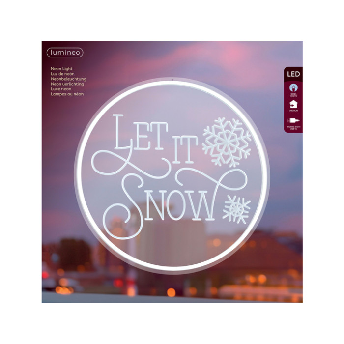 Ledbord Lumineo indoor USB Neon LED Led it snow