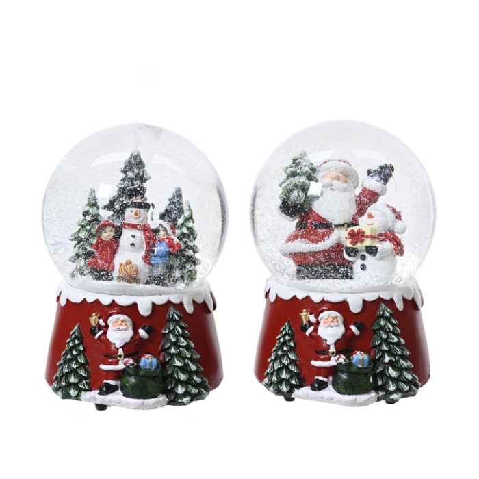 Muziekdoos Decoris kerstthema assorti