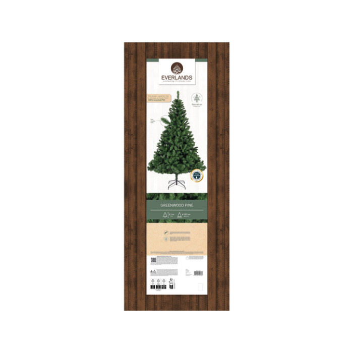 Kerstboom Everlands Greenwood 210cm
