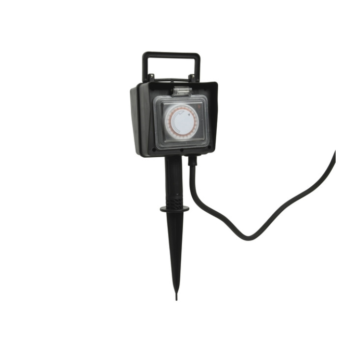 Stekker Lumineo pvc outdoor met timer