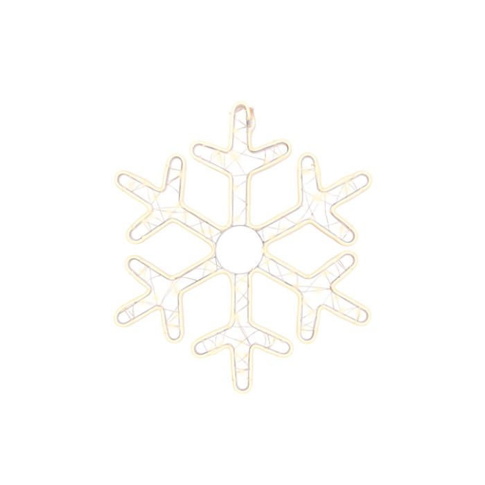 Sneeuwvlok Lumineo LED ijzer flashing effect buiten 54x63cm